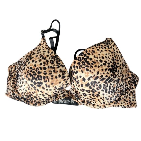 Victoria's Secret Biofit Demi Uplift Cheetah Print Bra 34C - Picture 1 of 5